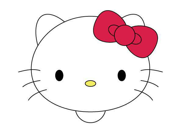 Học AI Online, Vẽ Chú Mèo Hello Kitty Cực Dễ Thương - Học Đồ Họa Online