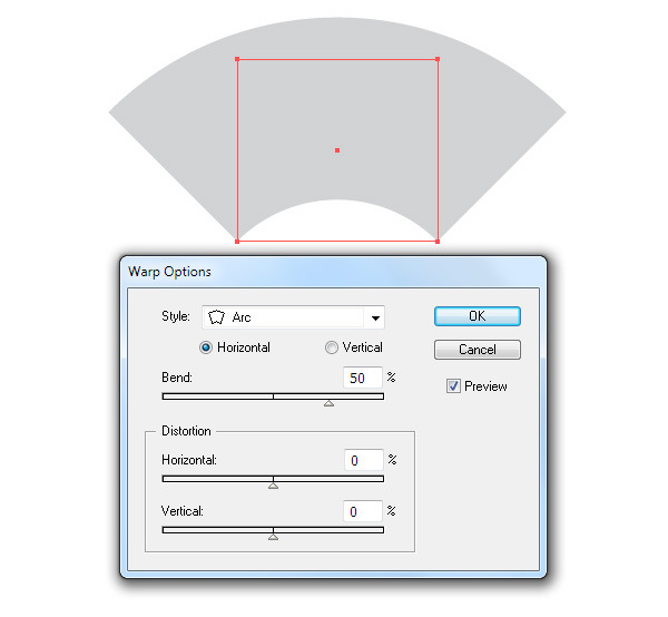 Cách sử dụng Envelope Distort với Warp trong Adobe Illustrator