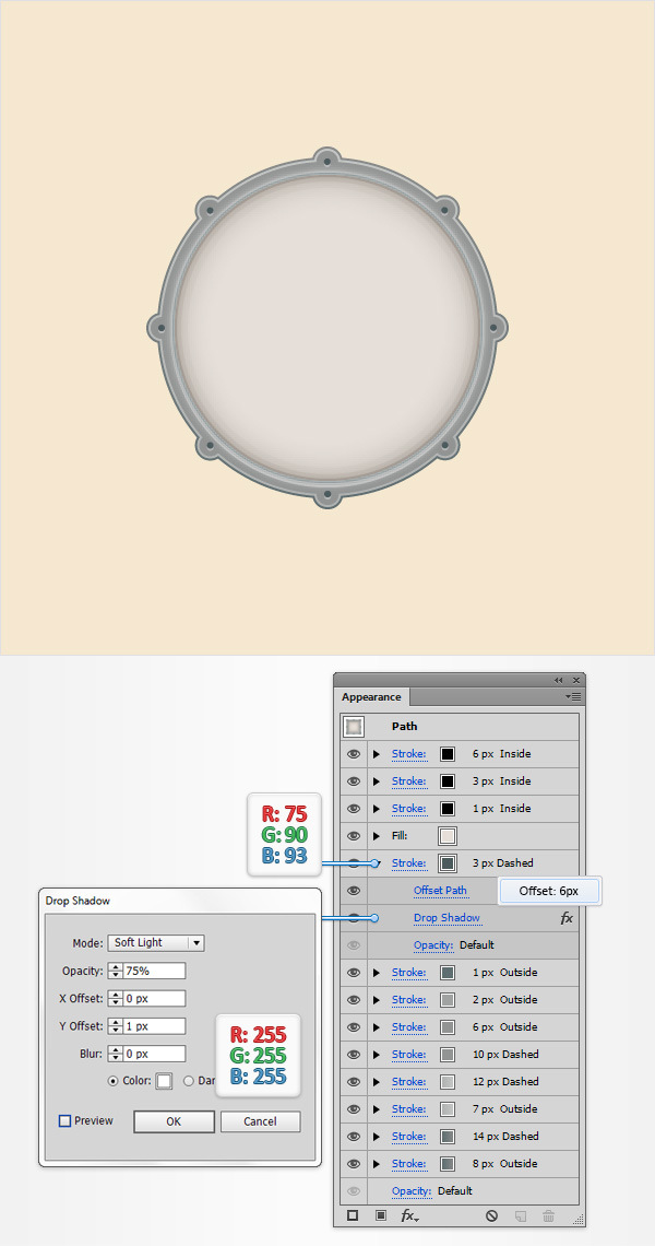 How to Create a Simple Drum Icon 16