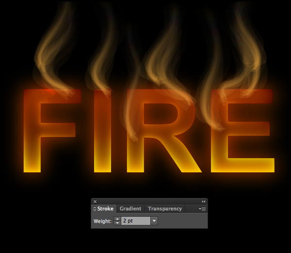 Cách tạo hiệu ứng chữ lửa trong 10 phút trong Illustrator 11