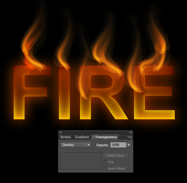 Cách tạo hiệu ứng chữ lửa trong 10 phút trong Illustrator 13