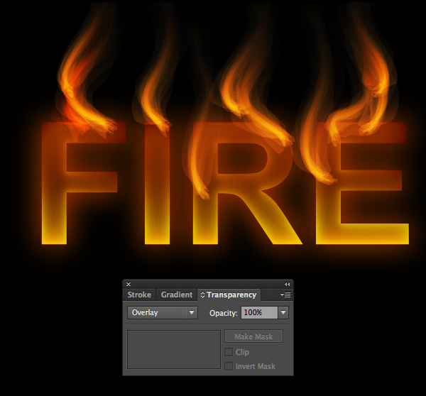 Cách tạo hiệu ứng chữ lửa trong 10 phút trong Illustrator 14