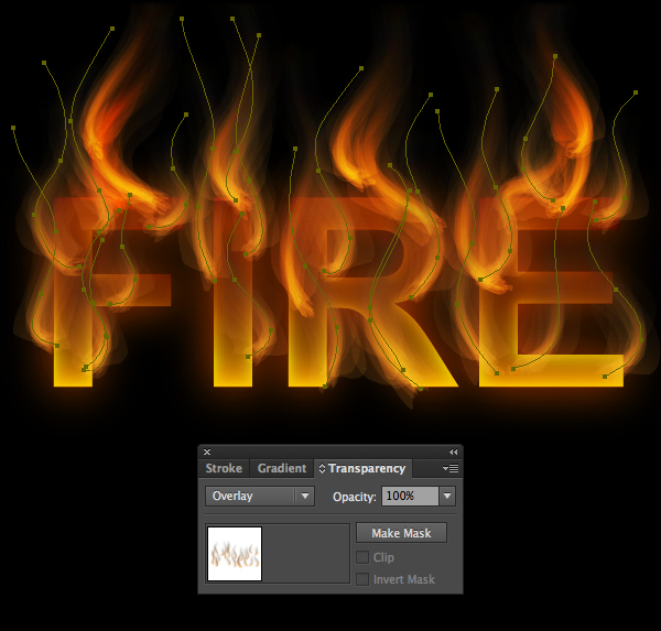 Cách tạo hiệu ứng chữ lửa trong 10 phút trong Illustrator 16