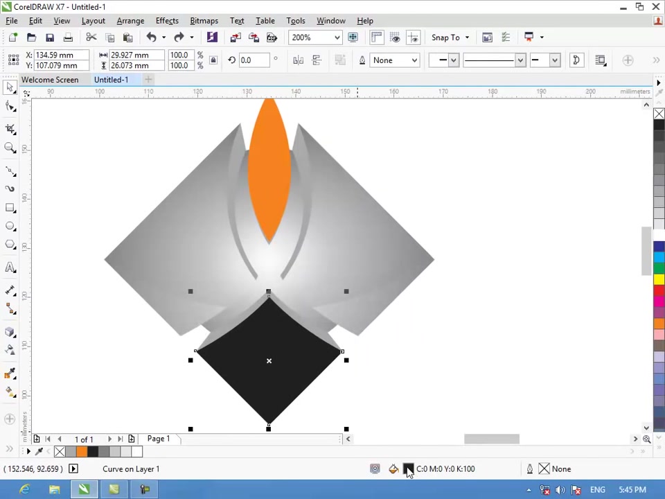 Vẽ logo 3D trong Corel X7