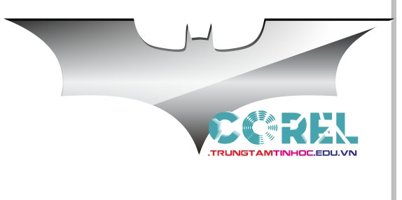 logo batman trong corel