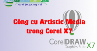 Công cụ Artistic Media trong Corel