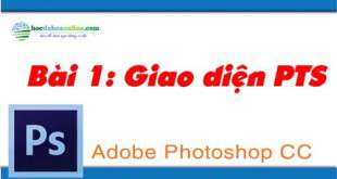 học pts online, giao diện photoshop