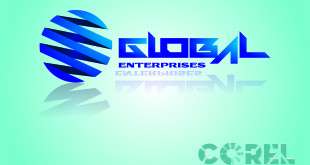 thiết kế logo Global trong corel
