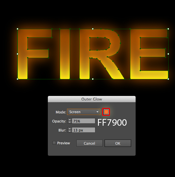 Cách tạo hiệu ứng chữ lửa trong 10 phút trong Illustrator 5